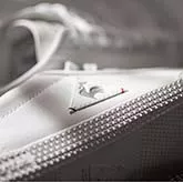 closeup of luxury sneaker from le coq sportif